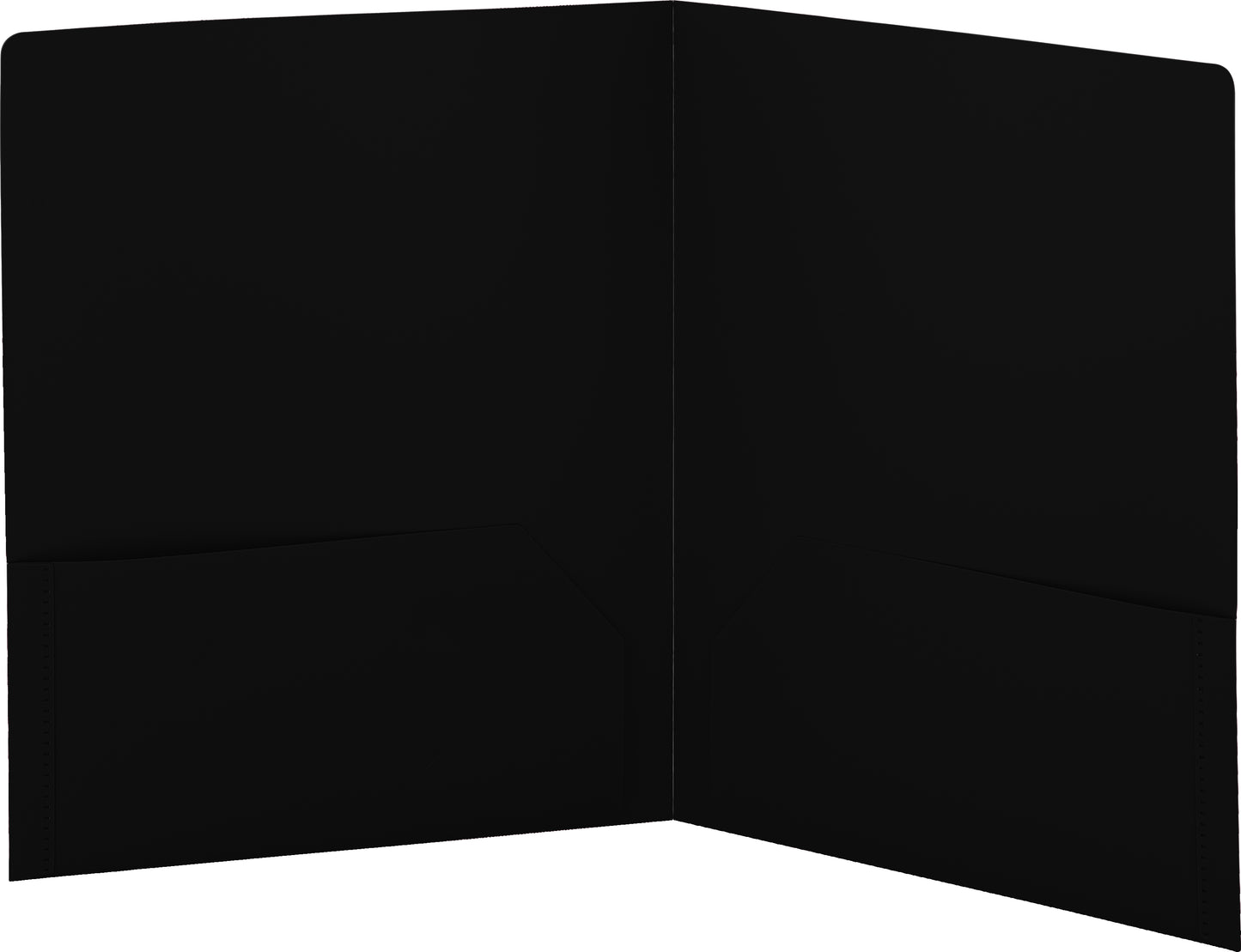 Enday Plastic Solid Color 2-Pockets Poly Portfolio