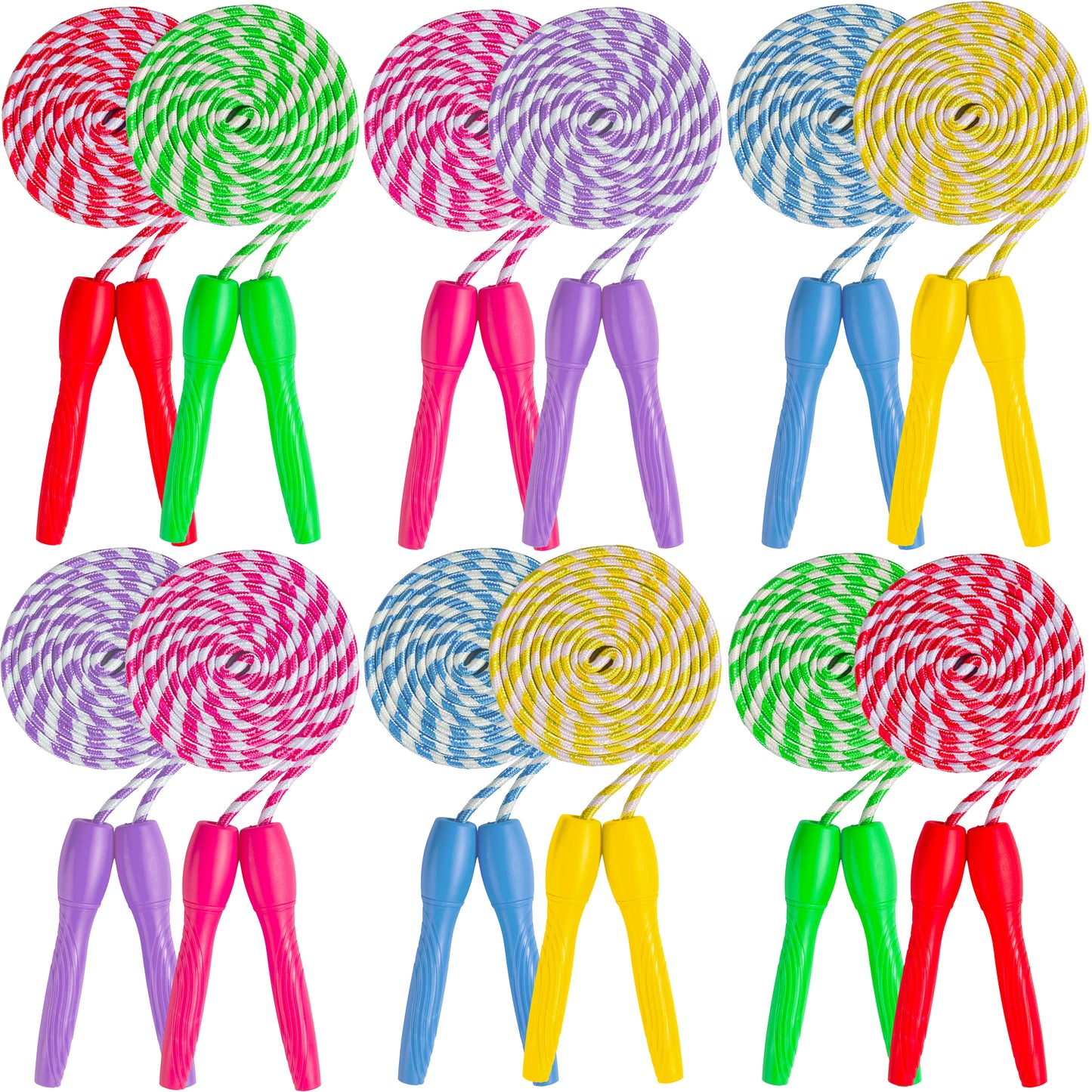 Kids Jump Rope, Adjustable Jump Rope for Kids, Fun Games Jump Ropes for Fitness Activity and Party Favor, 7 Feet Jumping Rope - by RamPro