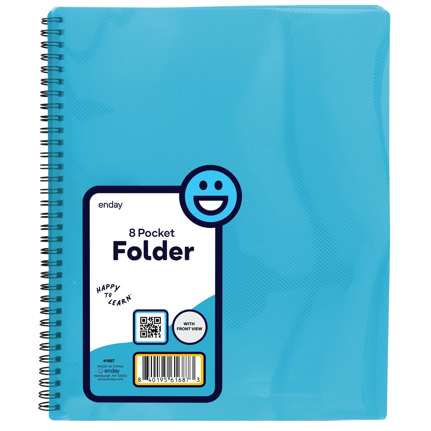 8 pocket folder with front view