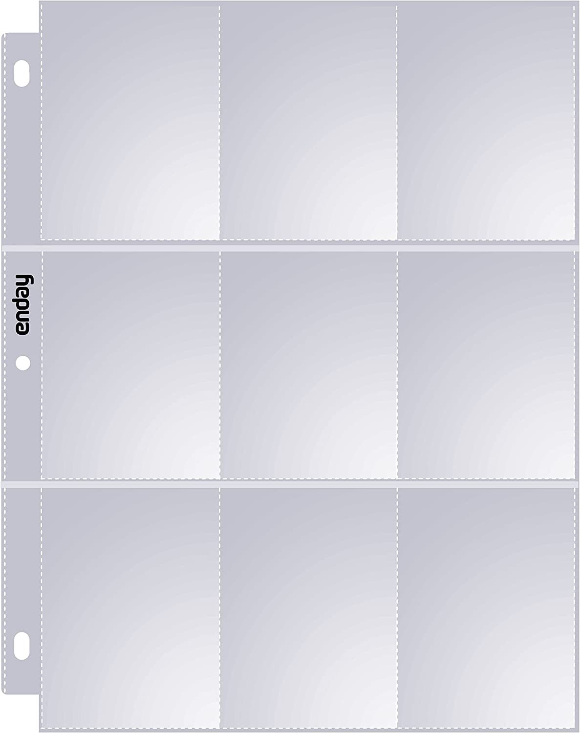 Enday Top Loading 9-Pockets Sports Card Holder (25 Pk)