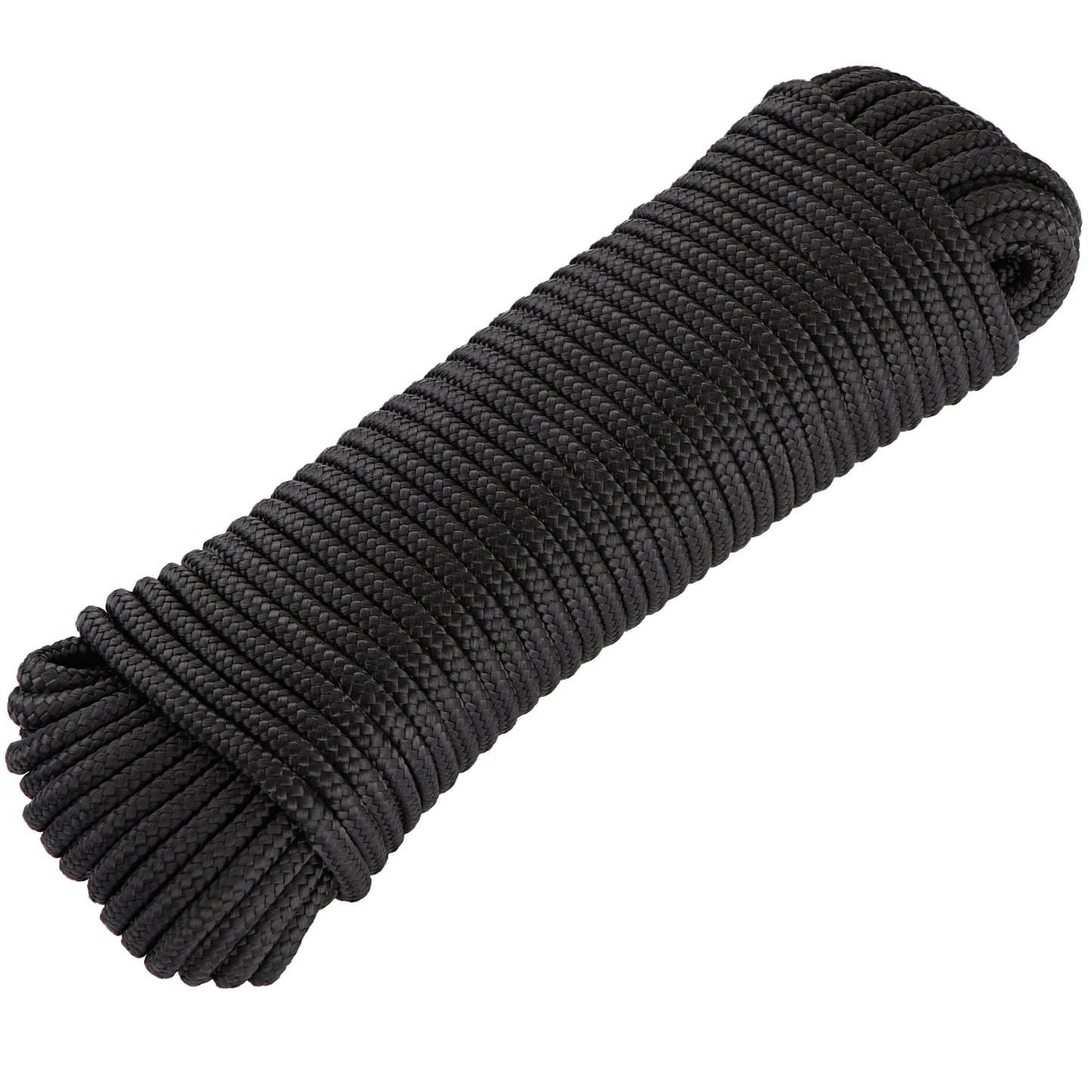 RamPro 1/4" Nylon Rope – Durable White Rope for Flagpole Replacement, Camping, Hiking, Laundry Line, Tie-Downs, Pulling, Swings & More Outdoors.