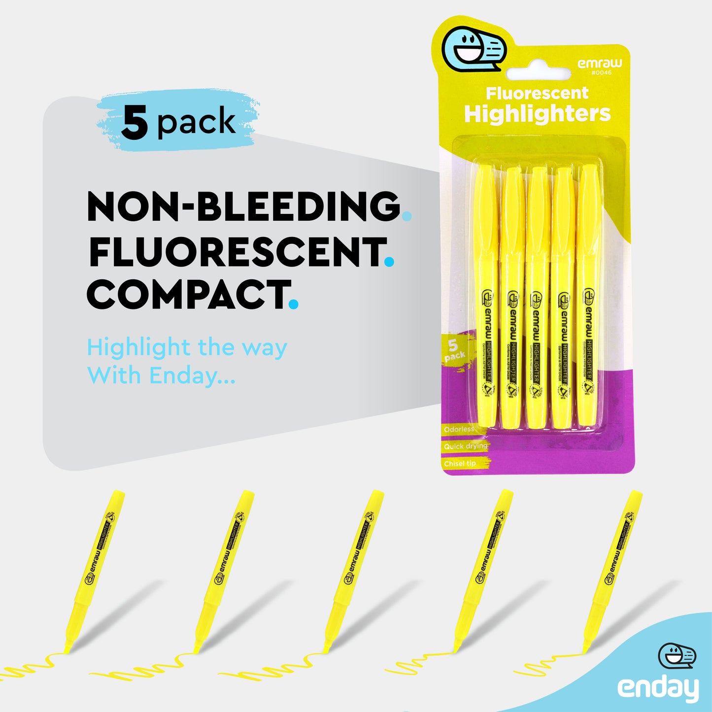 Enday Fluorescent Highlighter