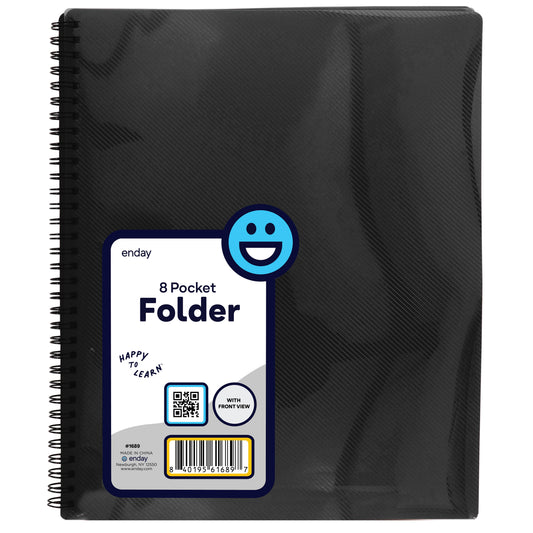 8 pocket folder with front view