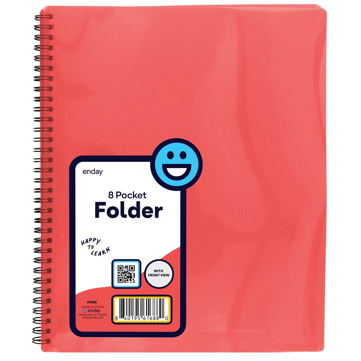 8 pocket folder with front view