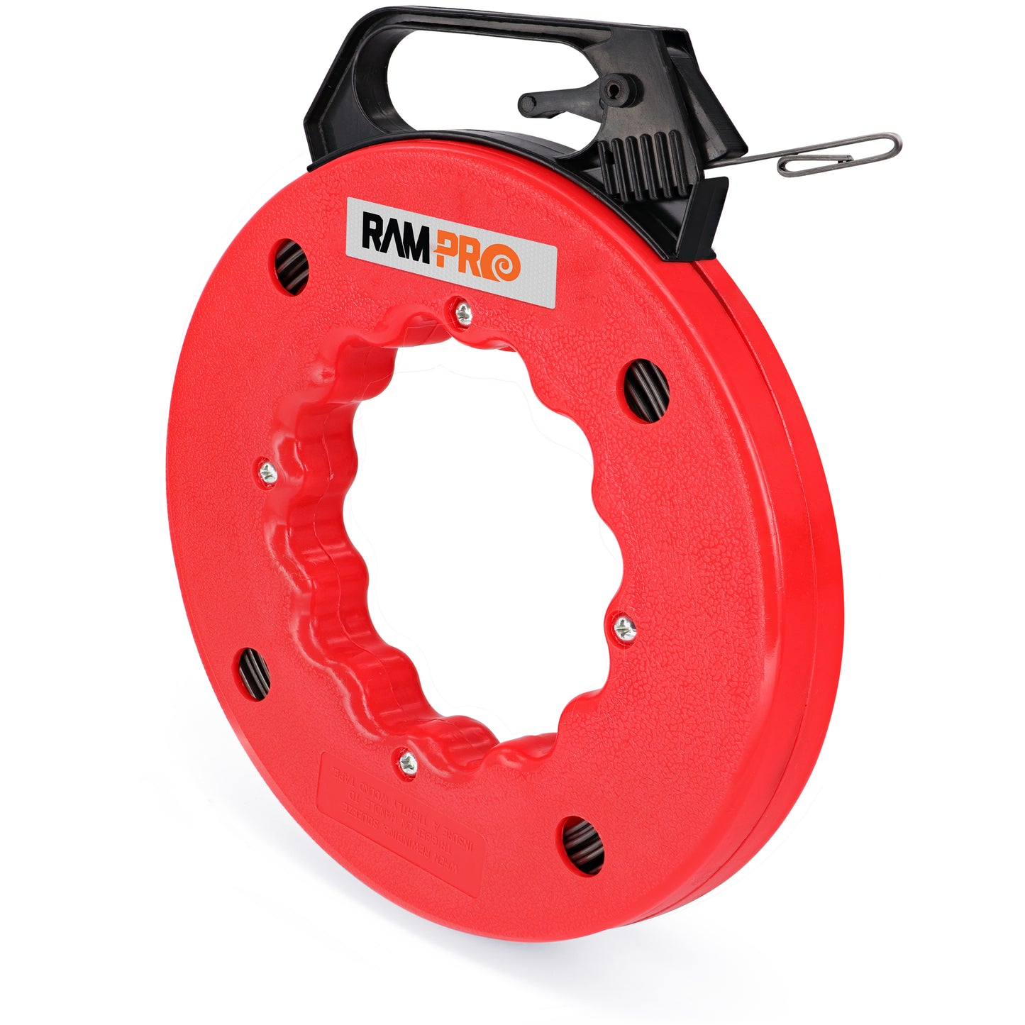 Fish Tape Wire Puller - Cable Puller Tool with Double Loop Tip - Flexible Wire Fishing Tools for Walls and Electrical Conduit - 1/8 Steel Fish Tape