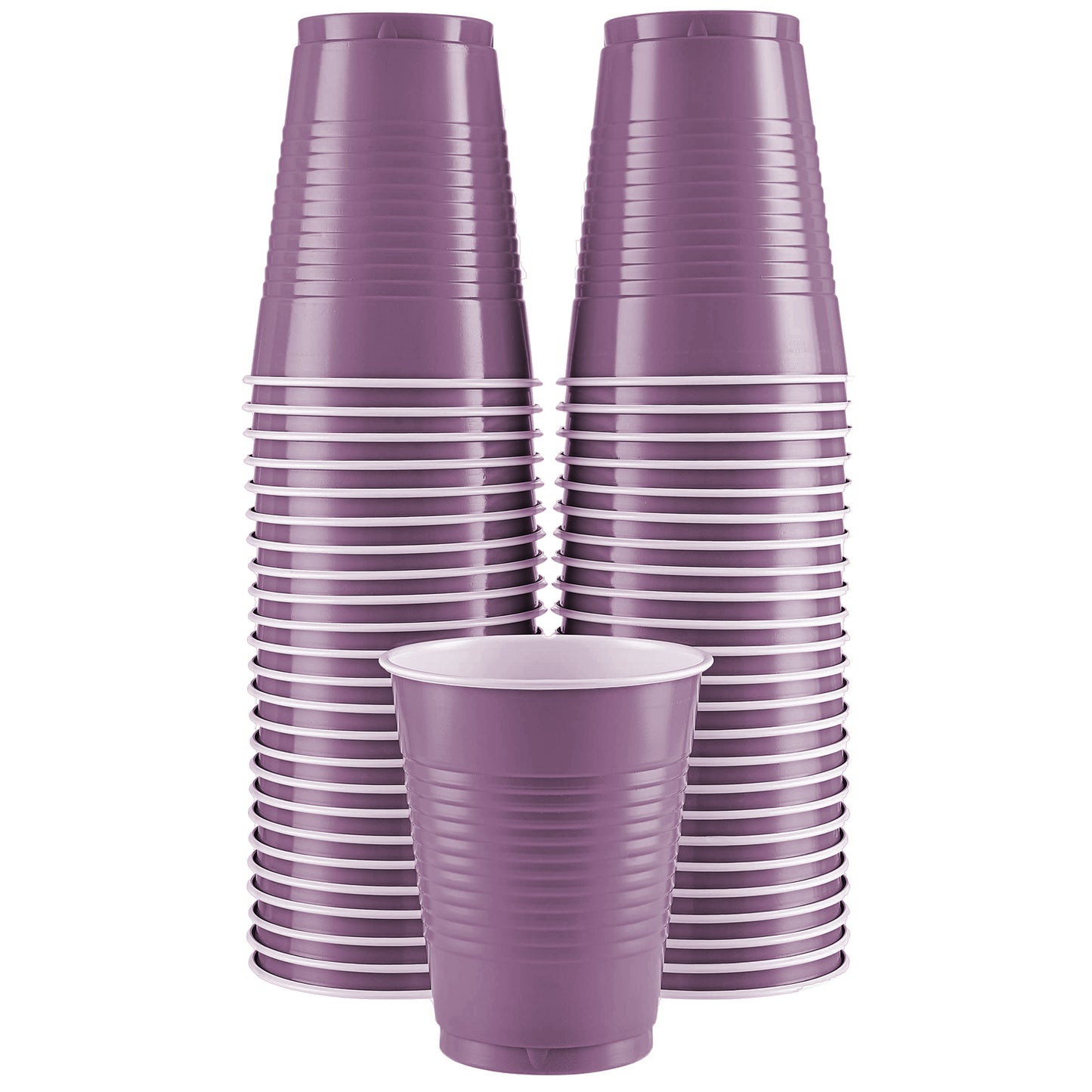 SparkSettings Disposable Plastic Cups 18oz, 50 Pack