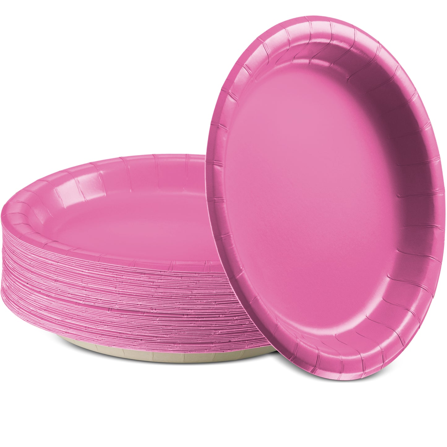 SparkSettings Disposable Paper Dessert Plates 6 3/4 Inches, Pack of 50