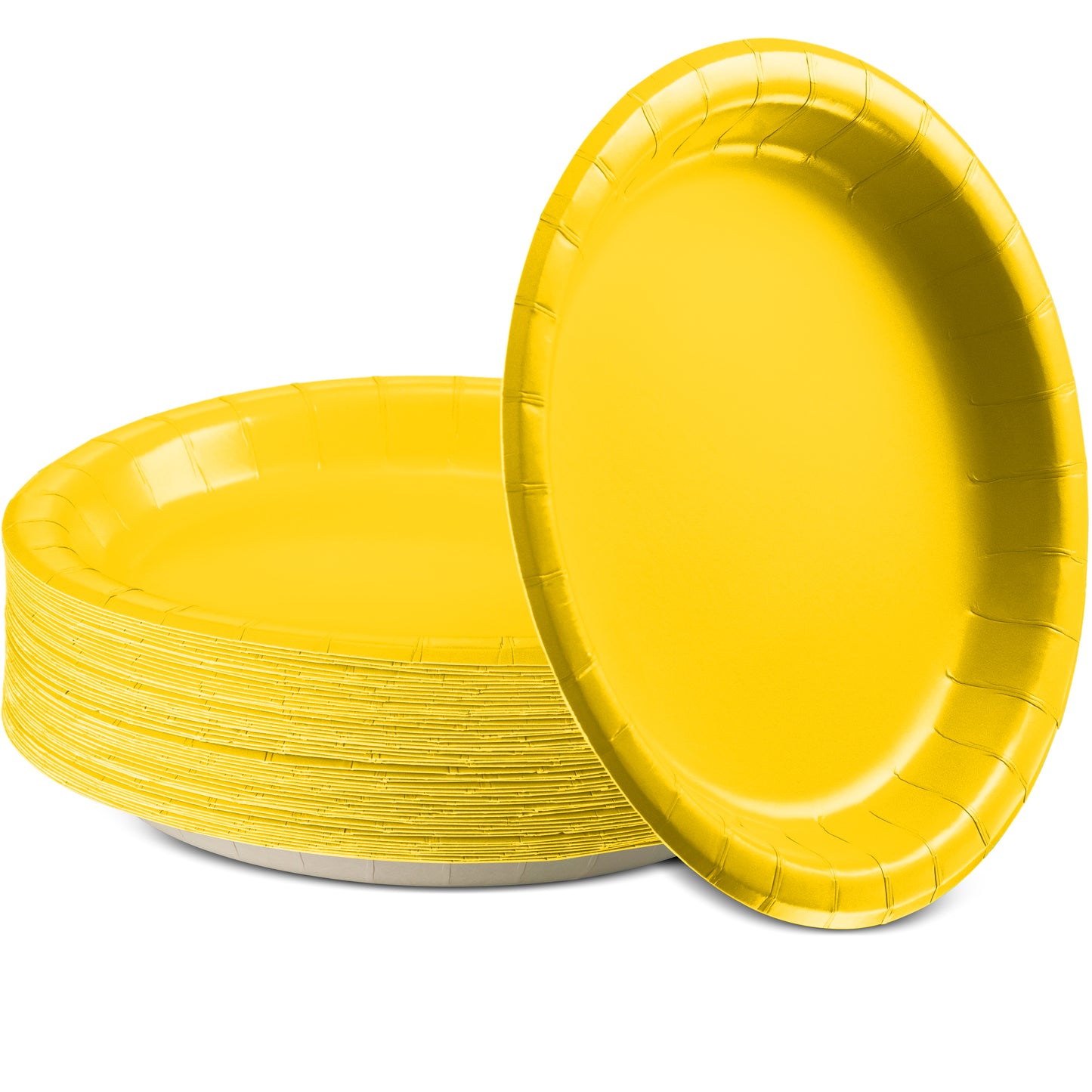 SparkSettings Disposable Paper Dessert Plates 6 3/4 Inches, Pack of 50