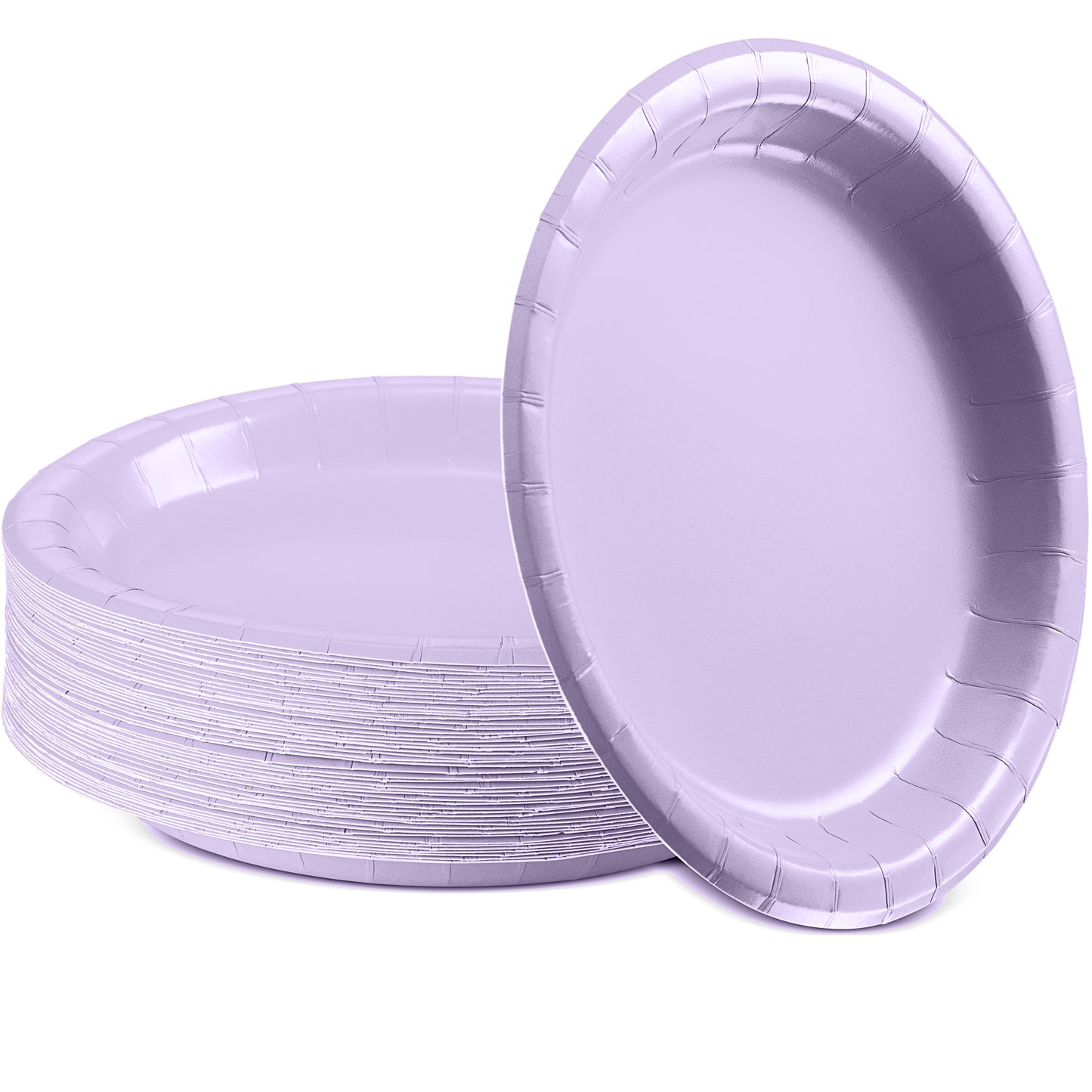 SparkSettings Disposable Paper Dessert Plates 6 3/4 Inches, Pack of 50