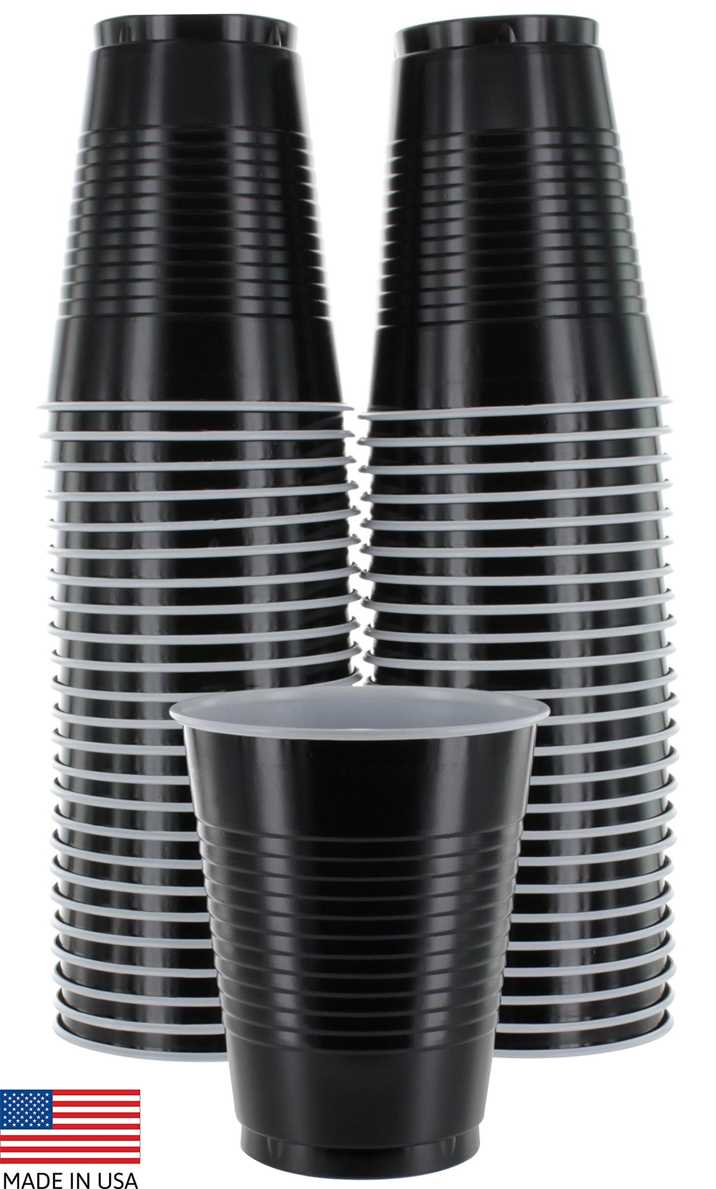 SparkSettings Disposable Plastic Cups 18oz, 50 Pack