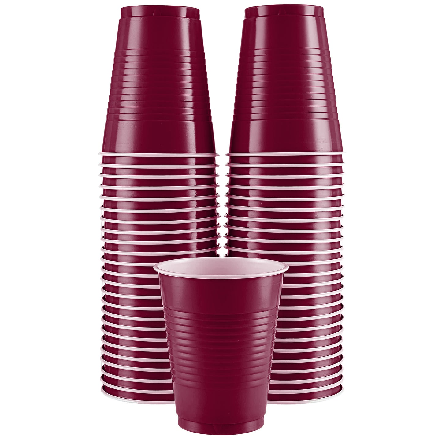 SparkSettings Disposable Plastic Cups 18oz, 50 Pack