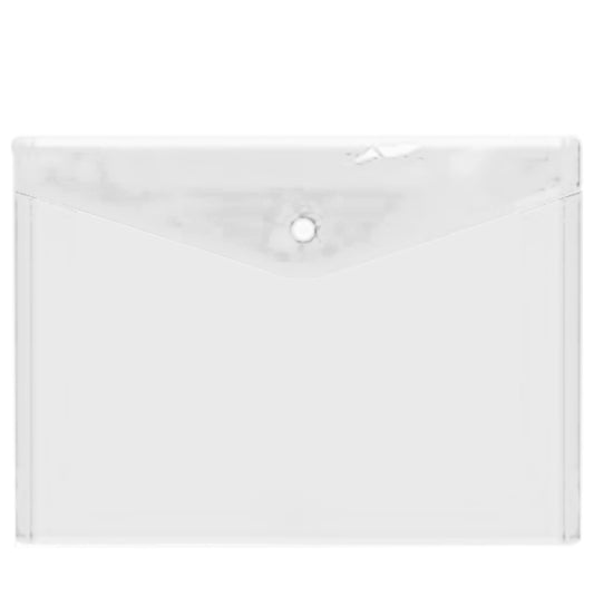 Clear Plastic Envelopes, Clear Folders for Documents, A4 Letter Size Plastic File Folder, Plastic Envelopes with Snap Closure, Blue Clear Document Folder for School and Office Supplies – Enday