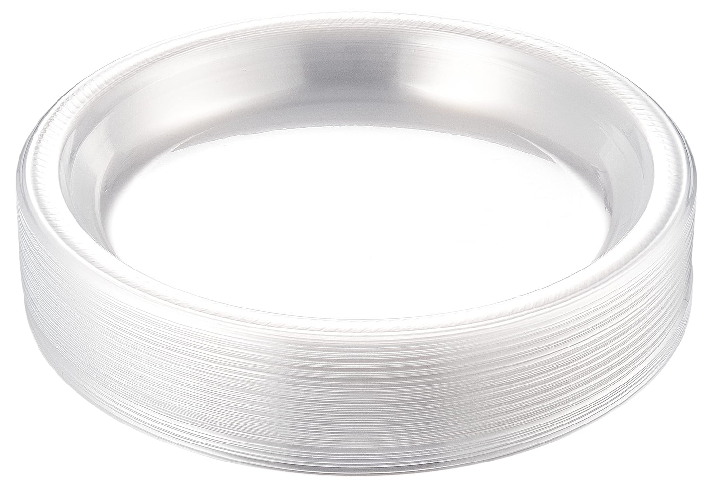 Disposable Plastic Plates, 10.4 Inches Plastic Dinner Plates, Strong and Sturdy Plates for Party, Holiday, Picnic, or Travel Party Plates, Pack of 50
