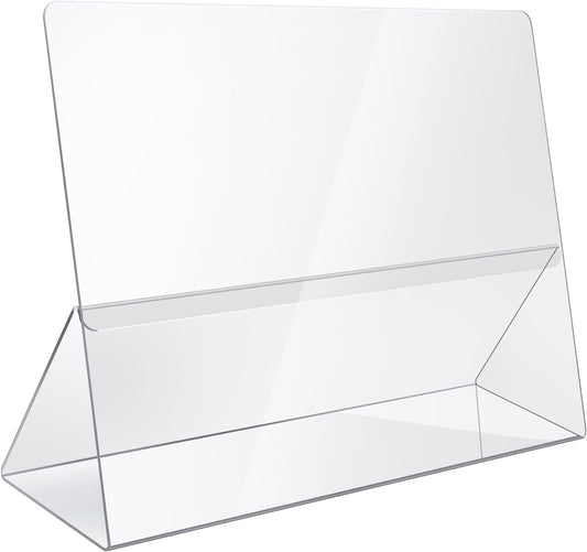 Durable Acrylic Cookbook Stand Transparent Easy Viewing iPad/Tablet Holder, Great for Cooking/Baking Without Making Your Cook Book Dirty.