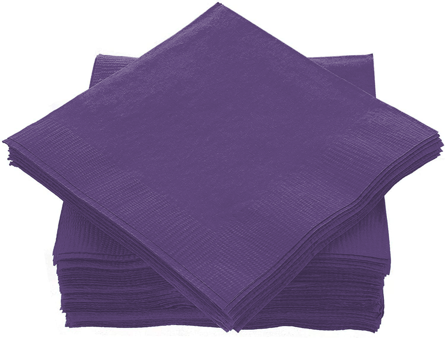 SparkSettings Lunch Napkins, 7” x 7” 2 Ply Paper Napkins, Pack of 50