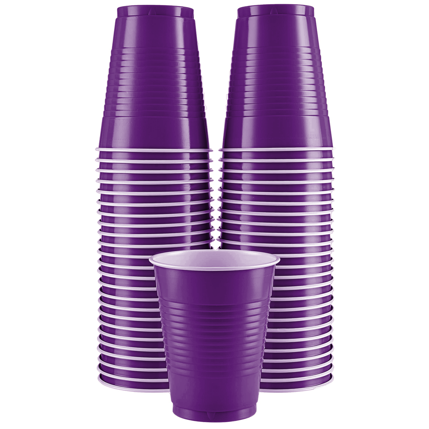 SparkSettings Disposable Plastic Cups 18oz, 50 Pack