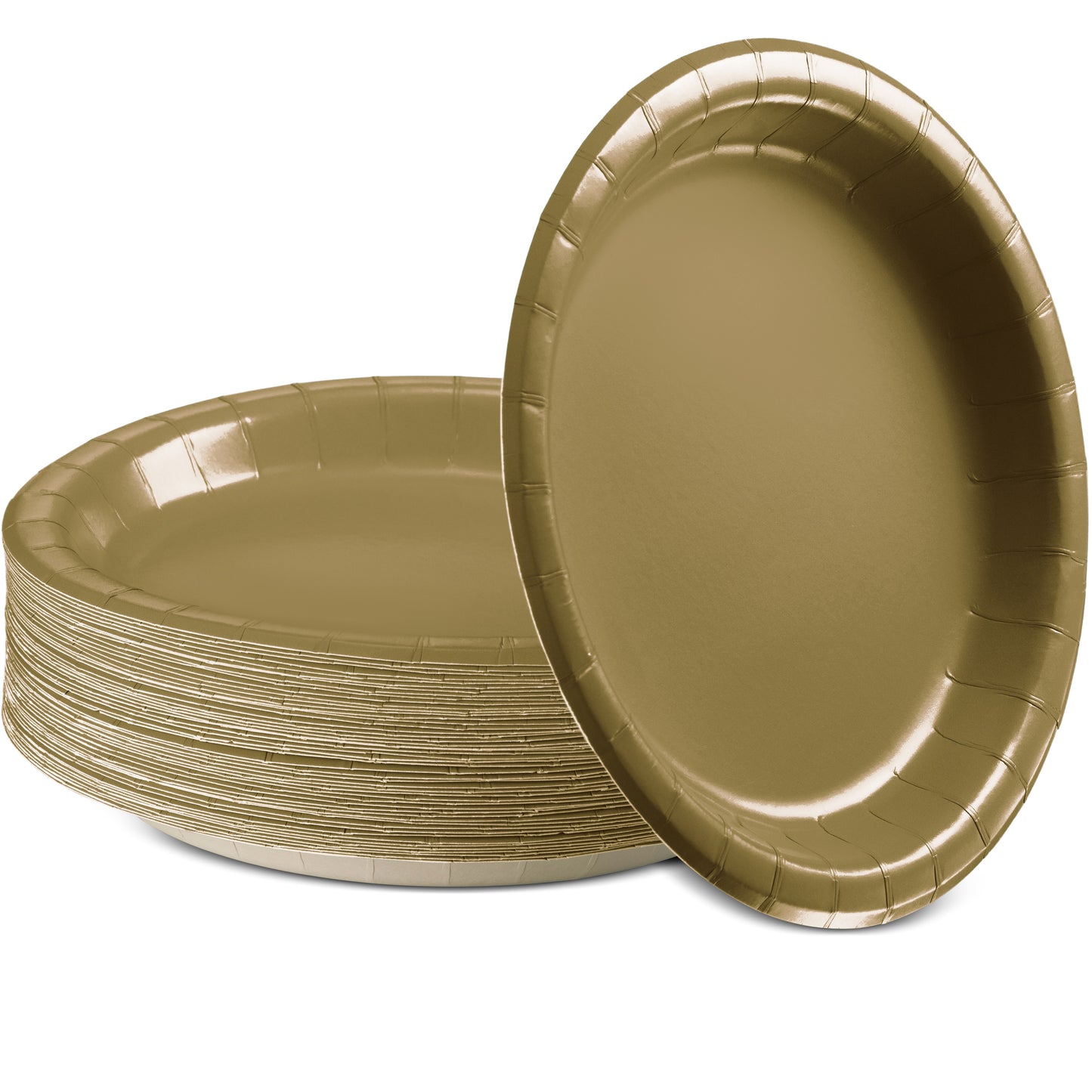 SparkSettings Disposable Paper Dessert Plates 6 3/4 Inches, Pack of 50