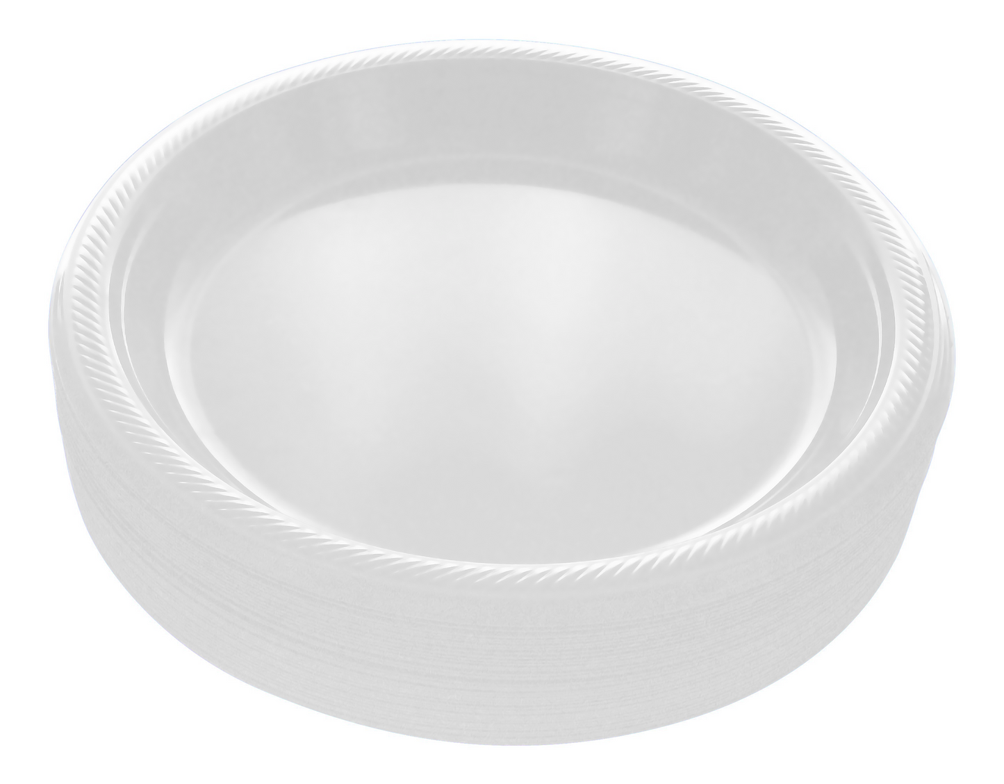 Disposable Plastic Plates, 10.4 Inches Plastic Dinner Plates, Strong and Sturdy Plates for Party, Holiday, Picnic, or Travel Party Plates, Pack of 50