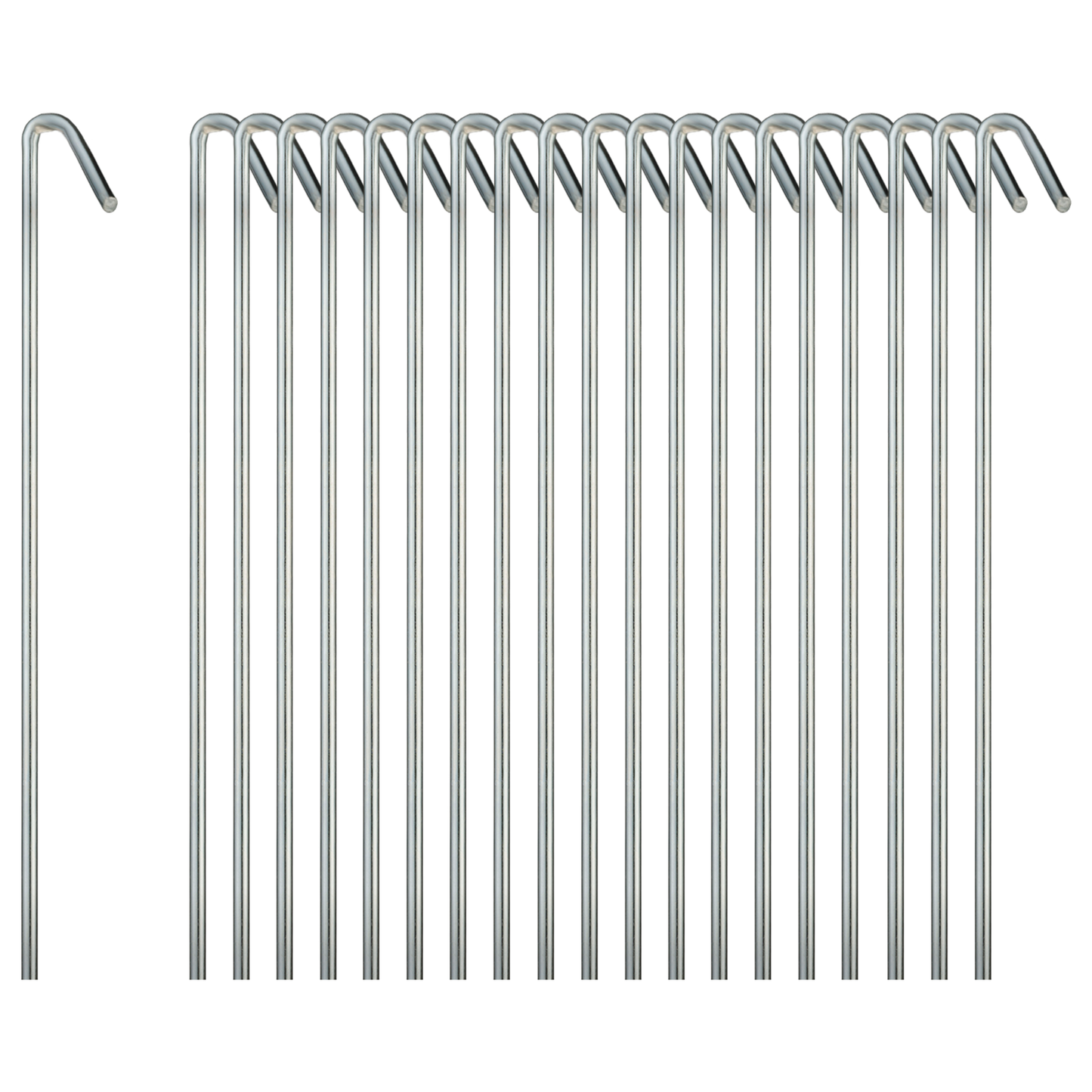 Tent Stakes Heavy Duty Metal, Galvanized Rust-Free Yard Stakes, Garden Edging Fence Hook | Tent Stakes Metal for Outdoor Camping, Tent Pegs