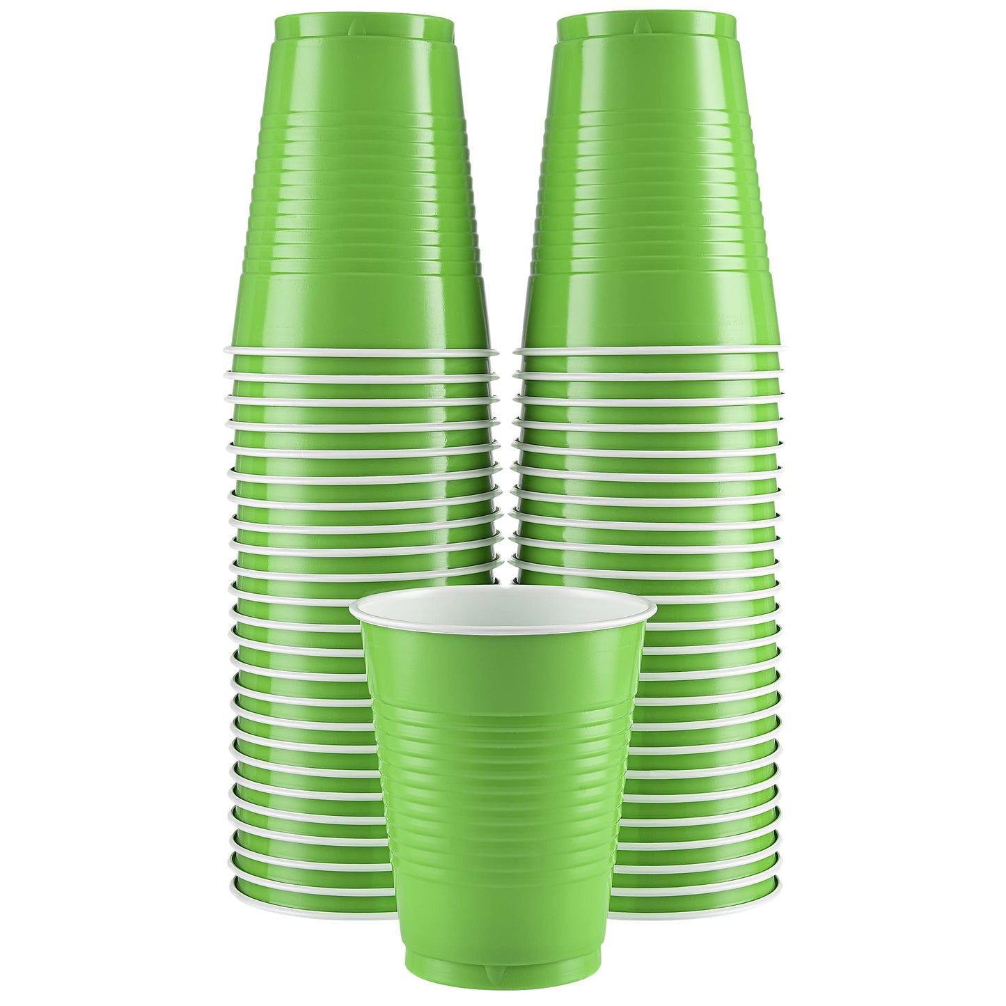 SparkSettings Disposable Plastic Cups 18oz, 50 Pack
