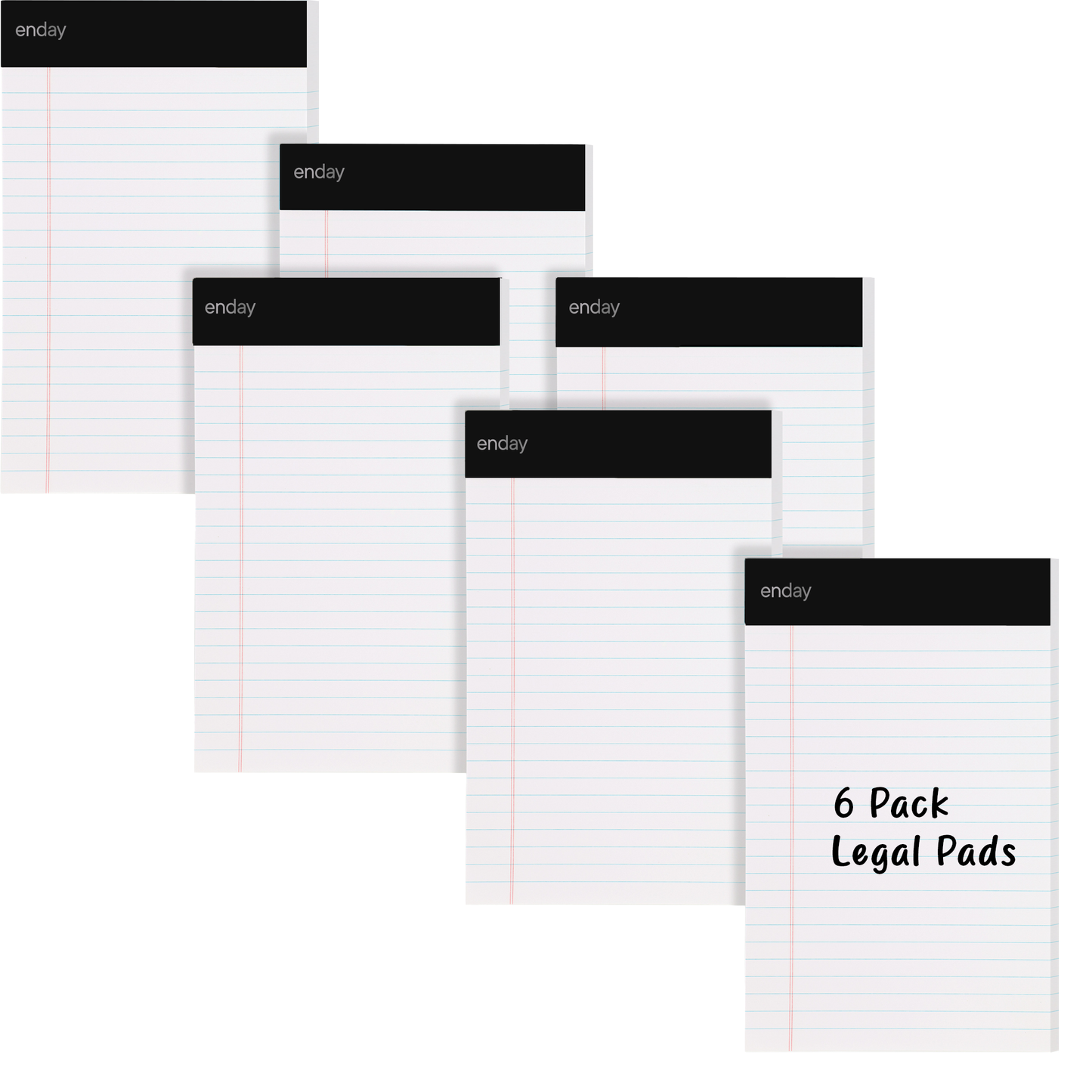 Jr. Legal pad, Small Note Pads Legal Ruled Writing Pad. Perforated Edge. Canary Yellow, Universal, 50 sheets per Pad