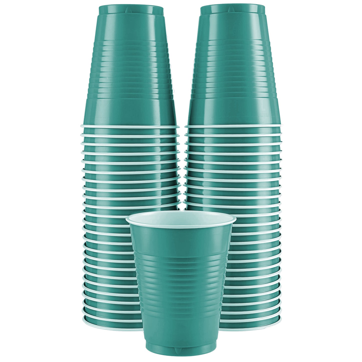 SparkSettings Disposable Plastic Cups 18oz, 50 Pack