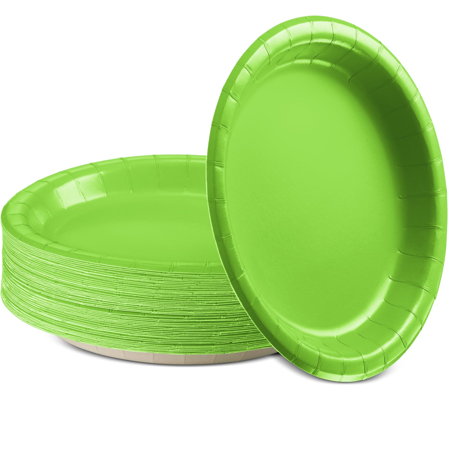 SparkSettings Disposable Paper Dessert Plates 6 3/4 Inches, Pack of 50