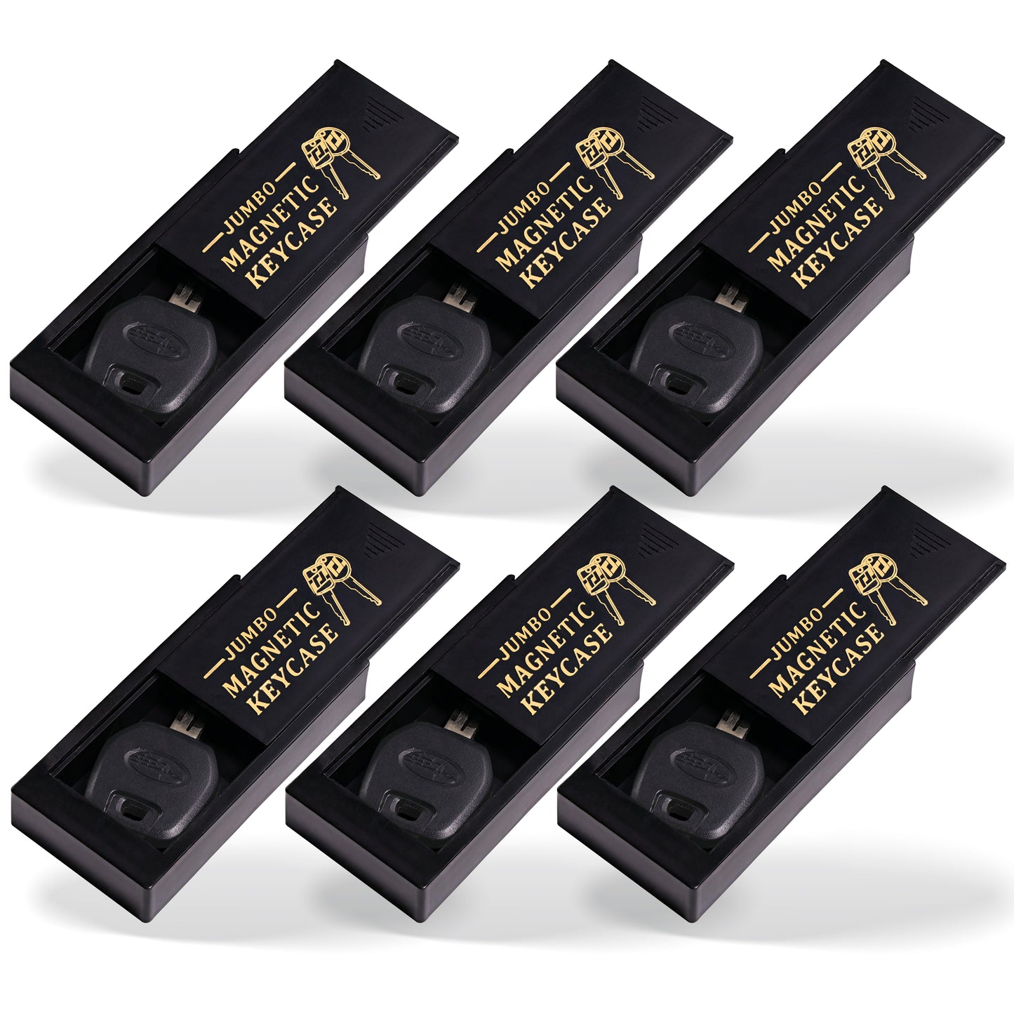 RamPro Magnetic Hide A Key Holder – Plastic Key Hider for Car, Home, Office, or Vehicle – Store Spare Key Safely – 3 Pack