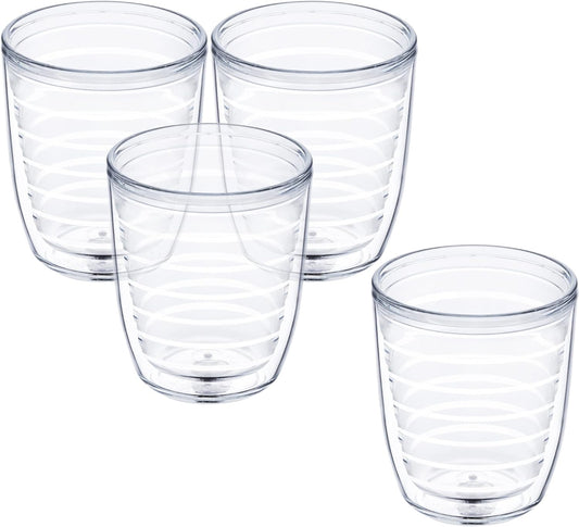 Srenta Insulated Tumblers | Doubled Walled Insulated Cups Made From Tritan Plasti | Works in Dishwasher, Microwave & Freezer | 4 Pack