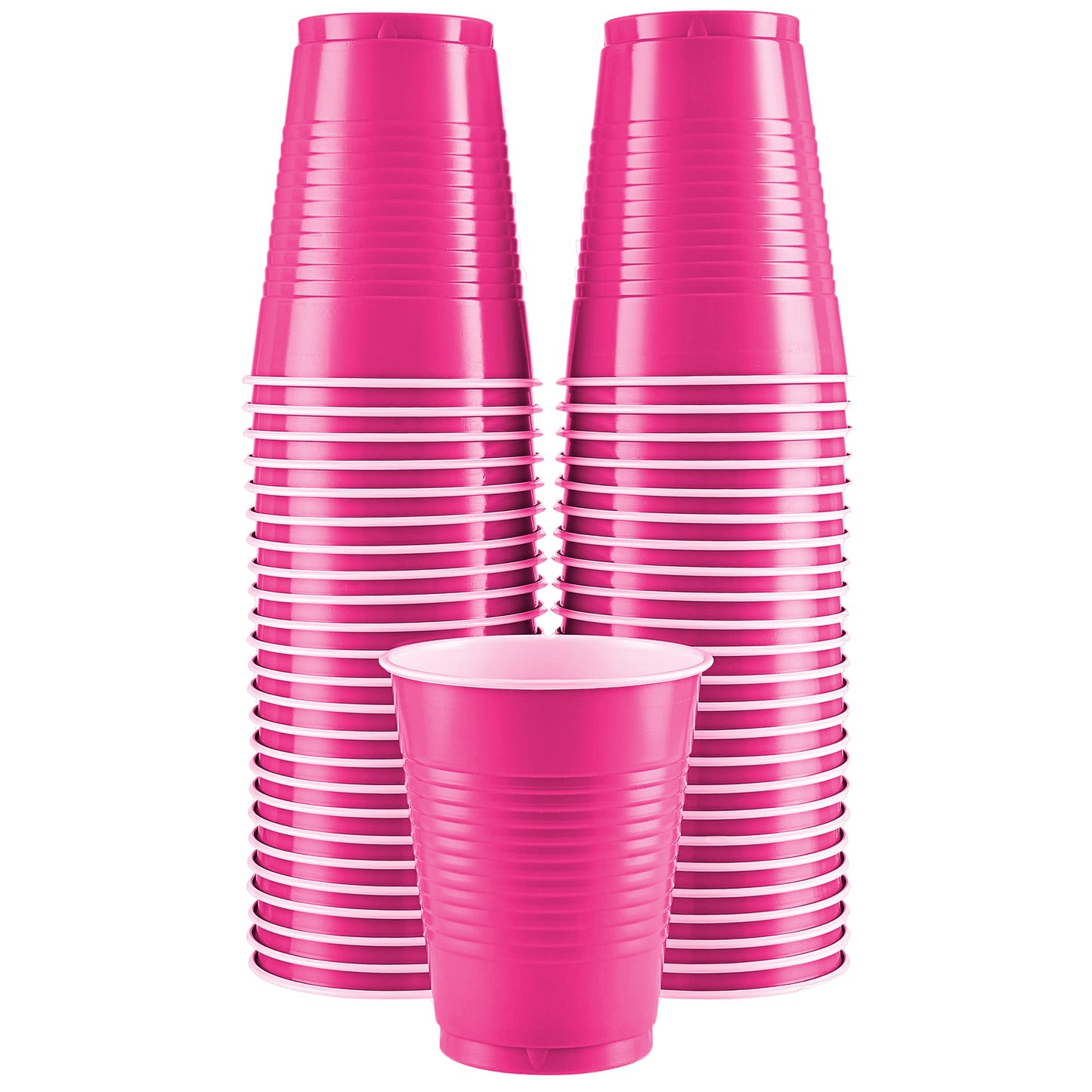 SparkSettings Disposable Plastic Cups 18oz, 50 Pack