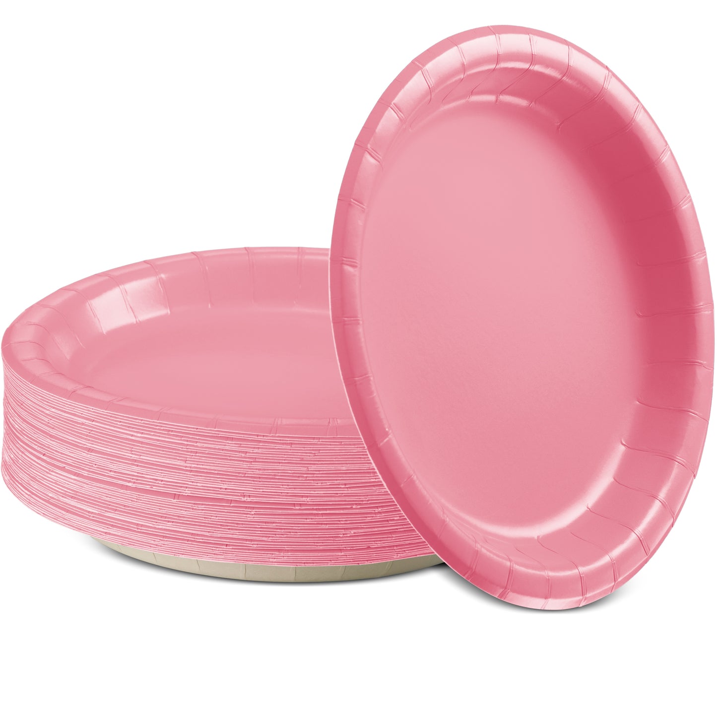 SparkSettings Disposable Paper Dessert Plates 6 3/4 Inches, Pack of 50