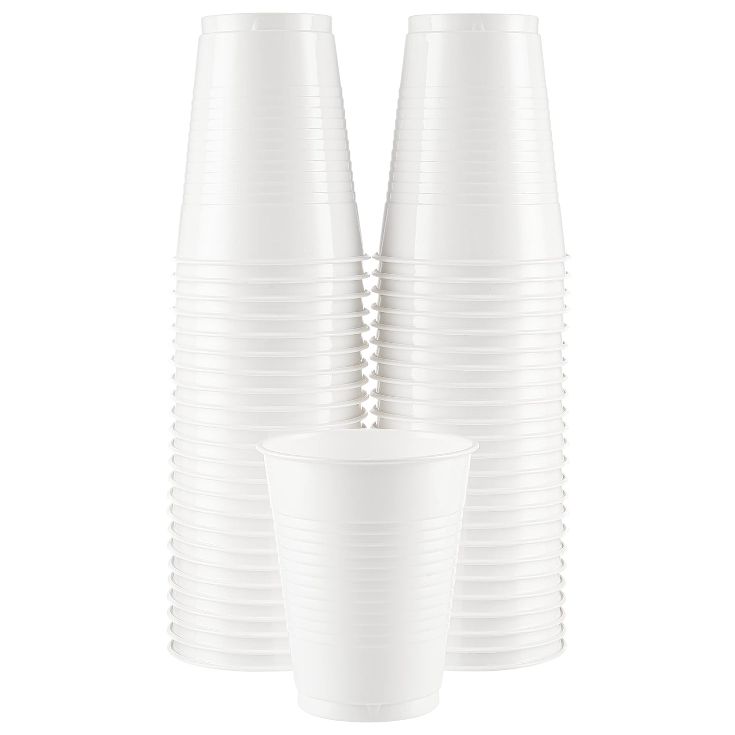 SparkSettings Disposable Plastic Cups 18oz, 50 Pack