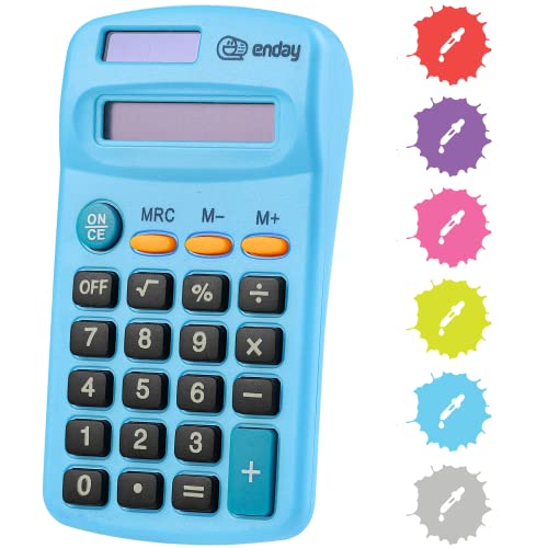Enday 8-Digit Dual Power Pocket Size Calculator