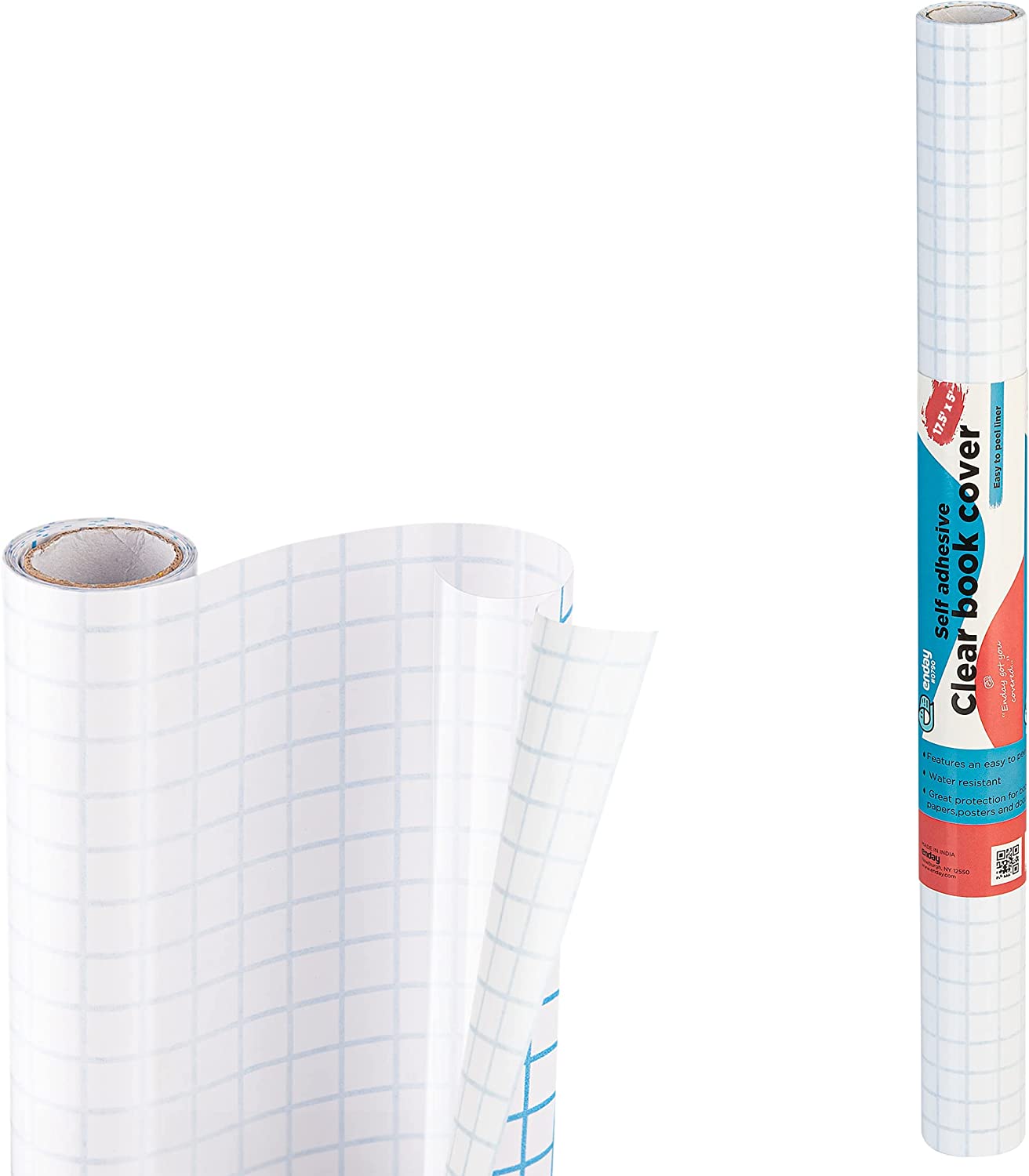 Enday Clear Self-Adhesive Book Cover
