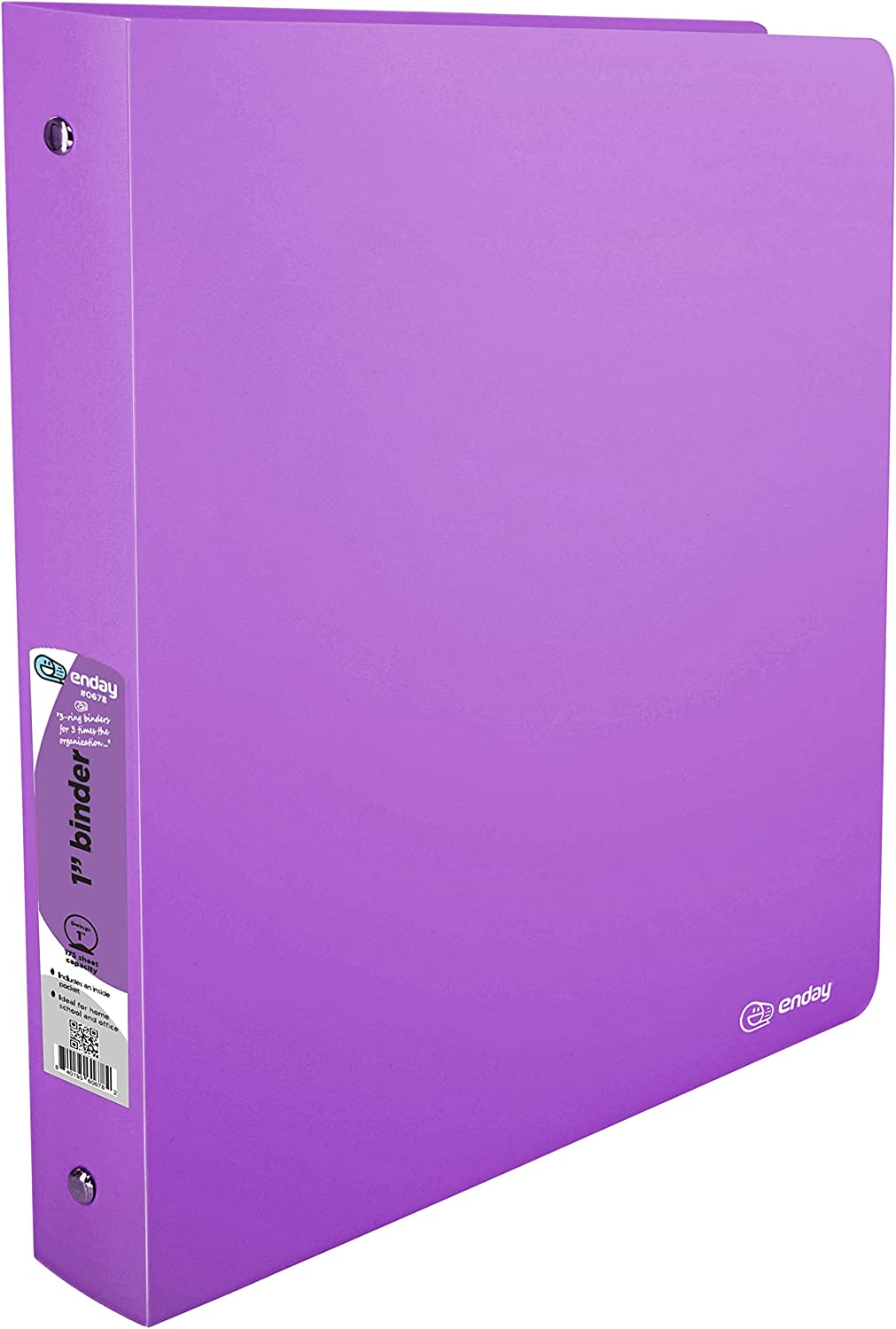Enday Matte Bright Color Poly 3-Ring Binder
