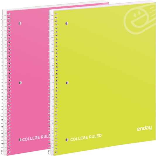 Enday C/R 100 Ct. 1-Subject Spiral Notebook