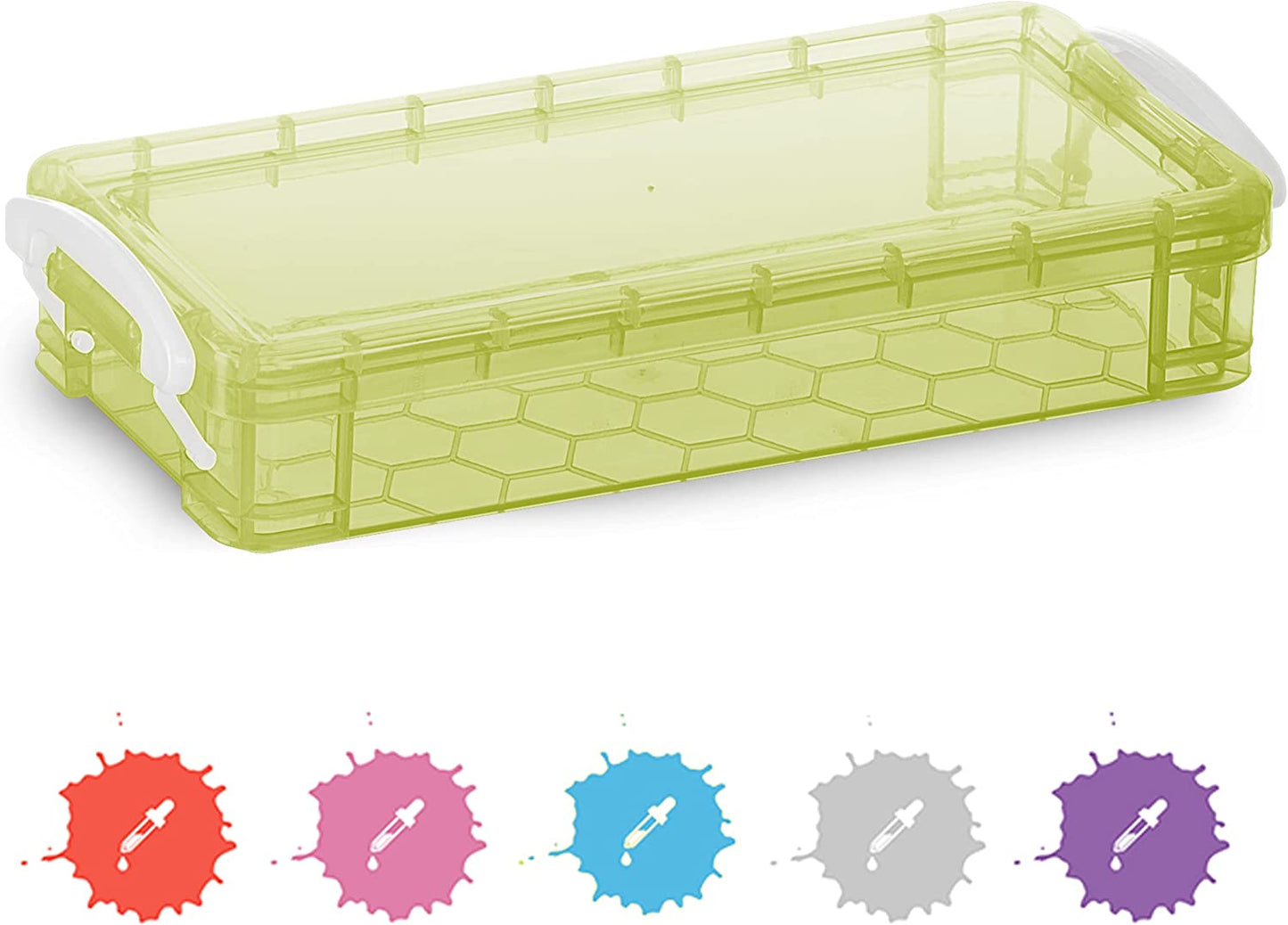 Enday Stackable Plastic Pencil Case