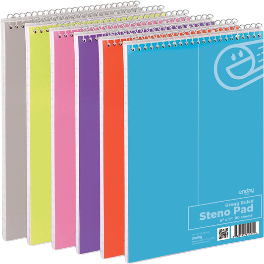 Enday 6 X 9 Steno Pads 80 Sheets.