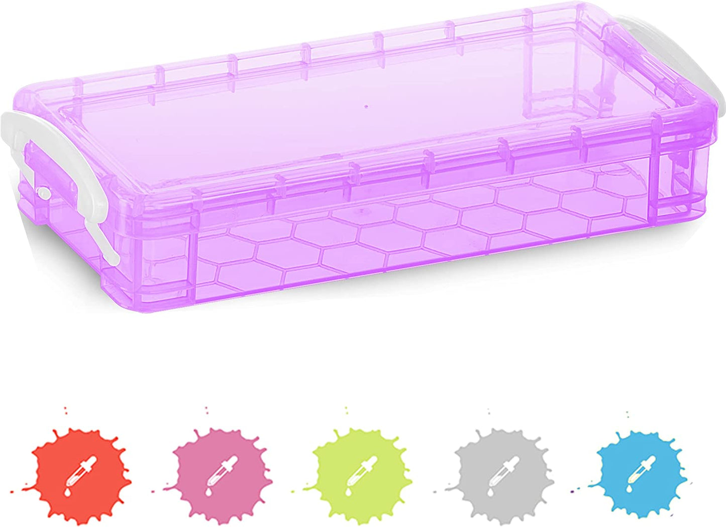 Enday Stackable Plastic Pencil Case