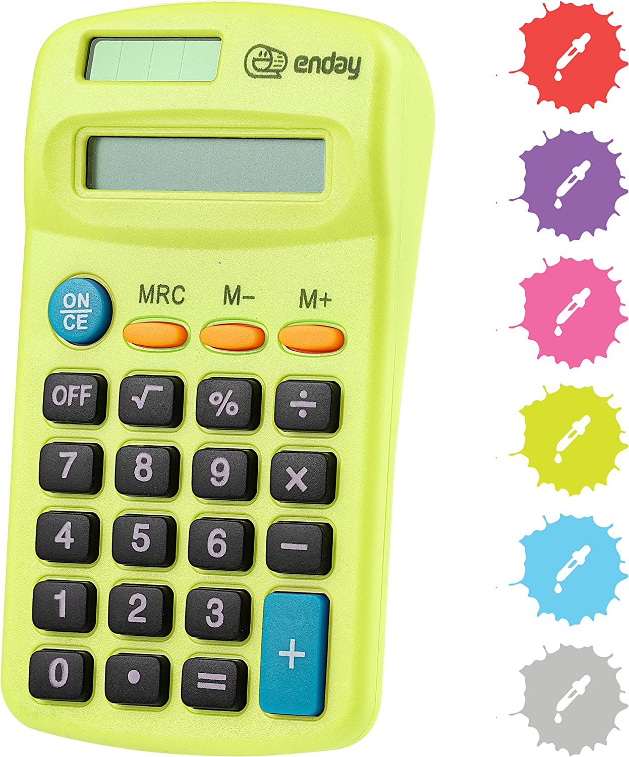 Enday 8-Digit Dual Power Pocket Size Calculator