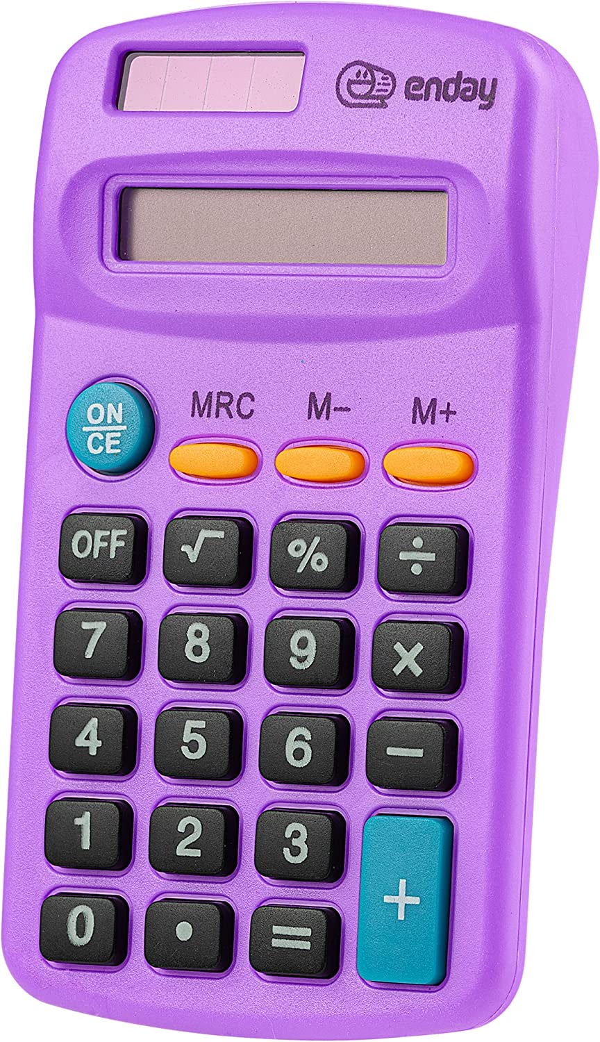 Enday 8-Digit Dual Power Pocket Size Calculator
