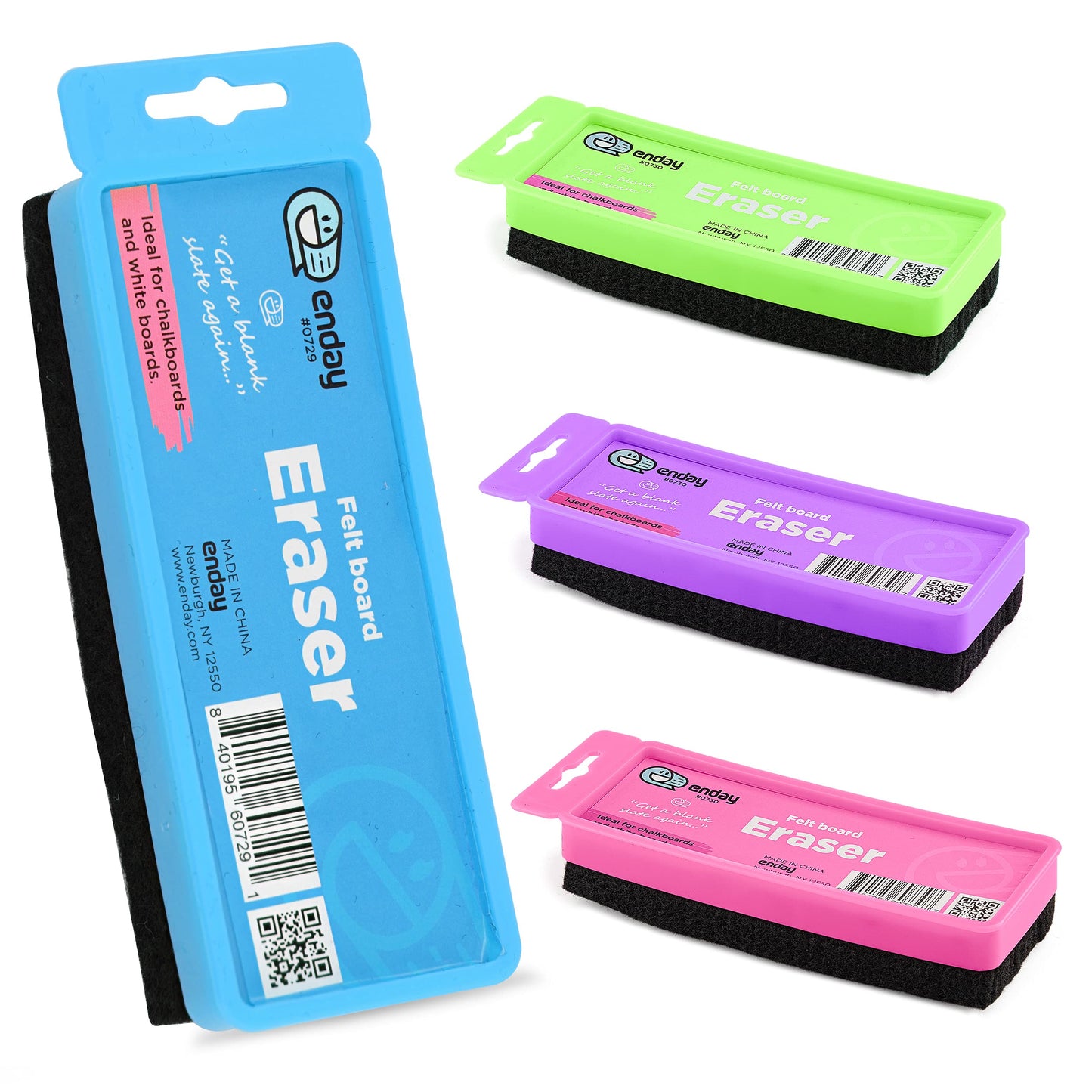 Enday Felt Chalkboard/Whiteboard Eraser W/ Hanger