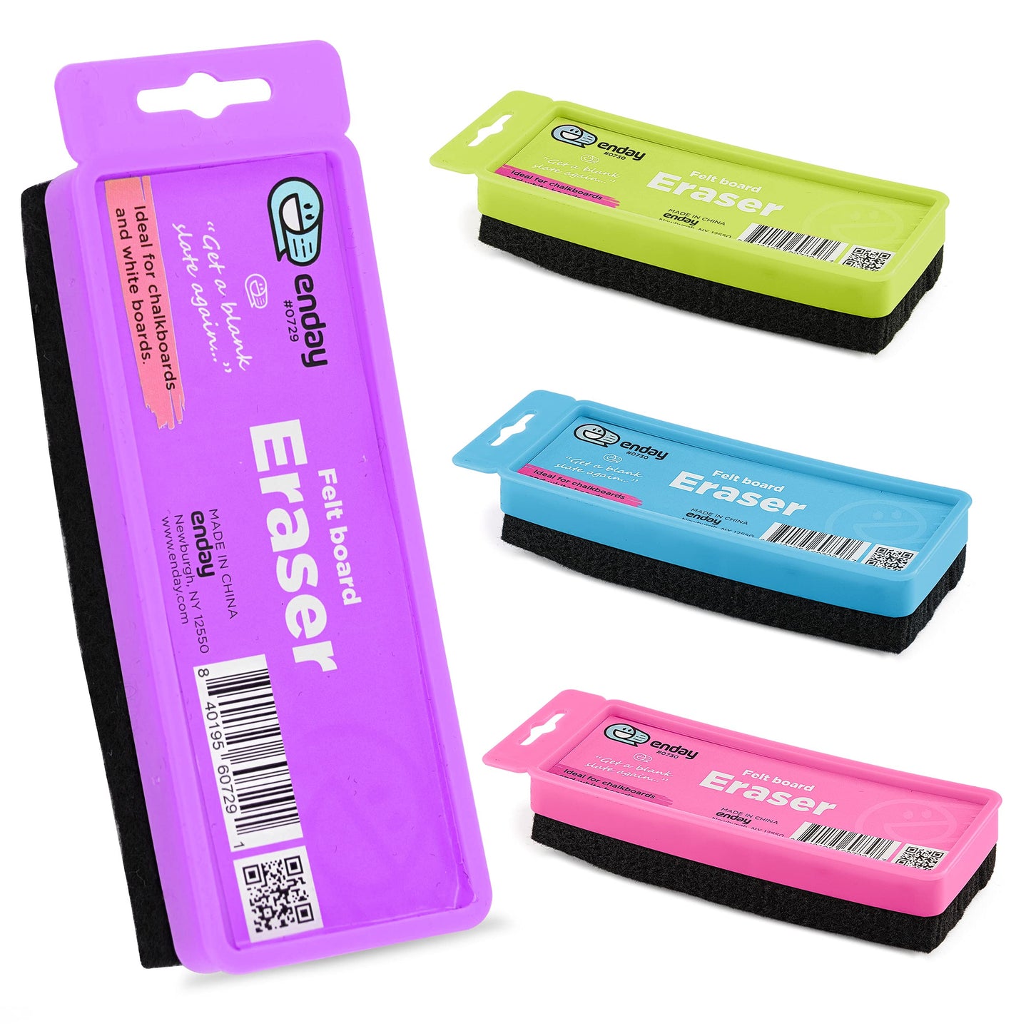 Enday Felt Chalkboard/Whiteboard Eraser W/ Hanger