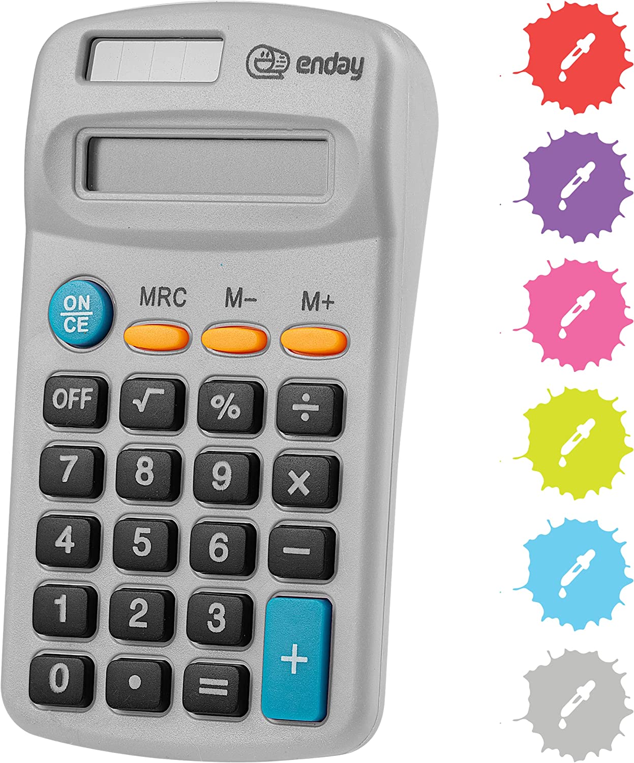 Enday 8-Digit Dual Power Pocket Size Calculator