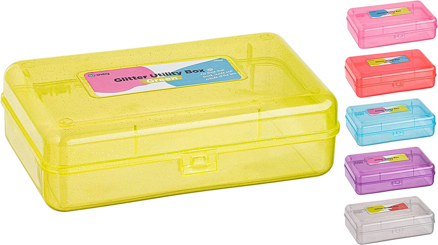 Enday Glitter Bright Color Multipurpose Utility Box