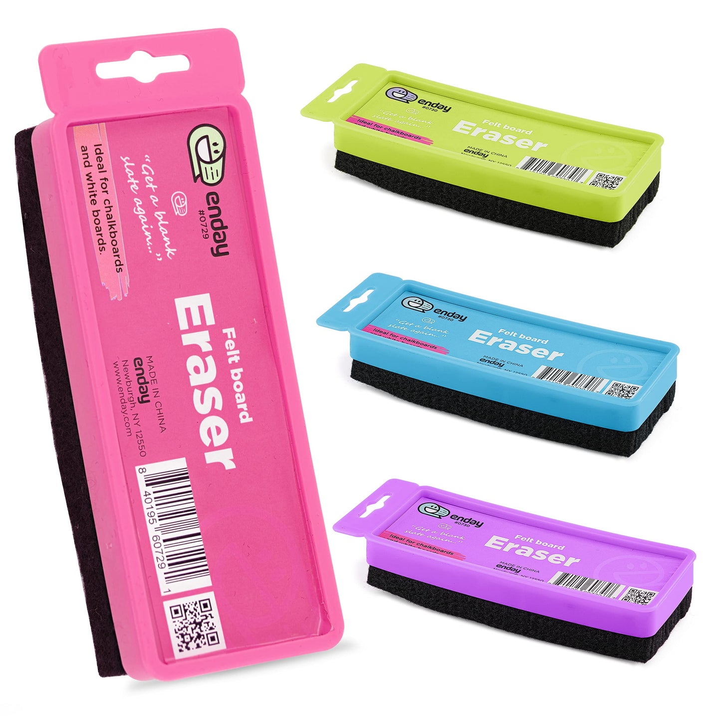 Enday Felt Chalkboard/Whiteboard Eraser W/ Hanger
