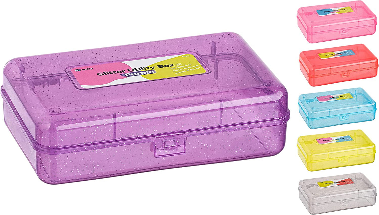 Enday Glitter Bright Color Multipurpose Utility Box