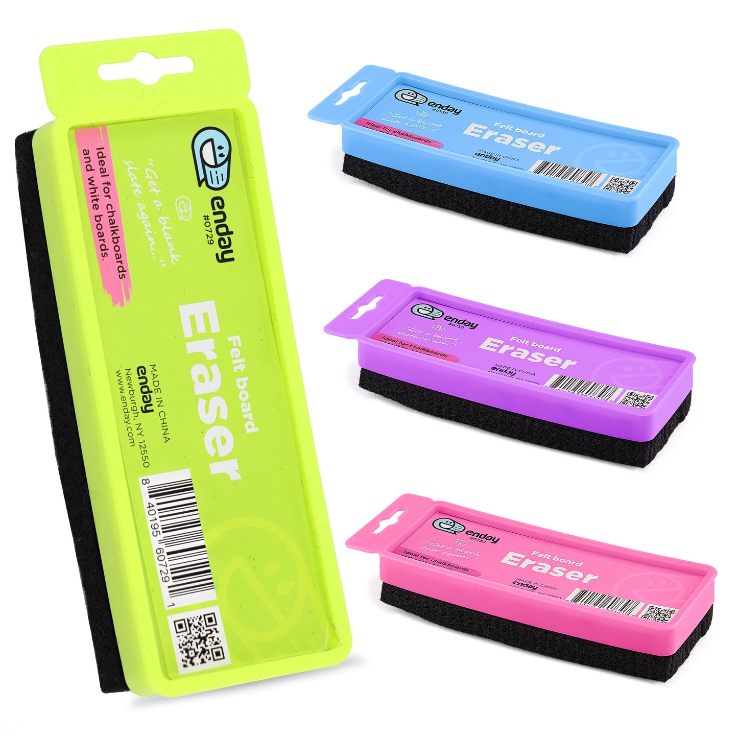 Enday Felt Chalkboard/Whiteboard Eraser W/ Hanger
