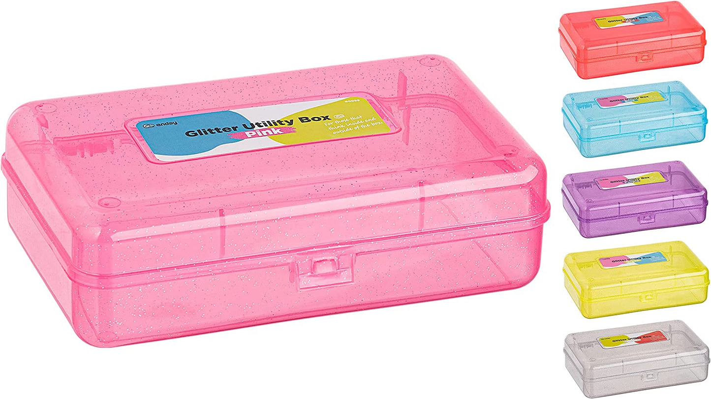Enday Glitter Bright Color Multipurpose Utility Box