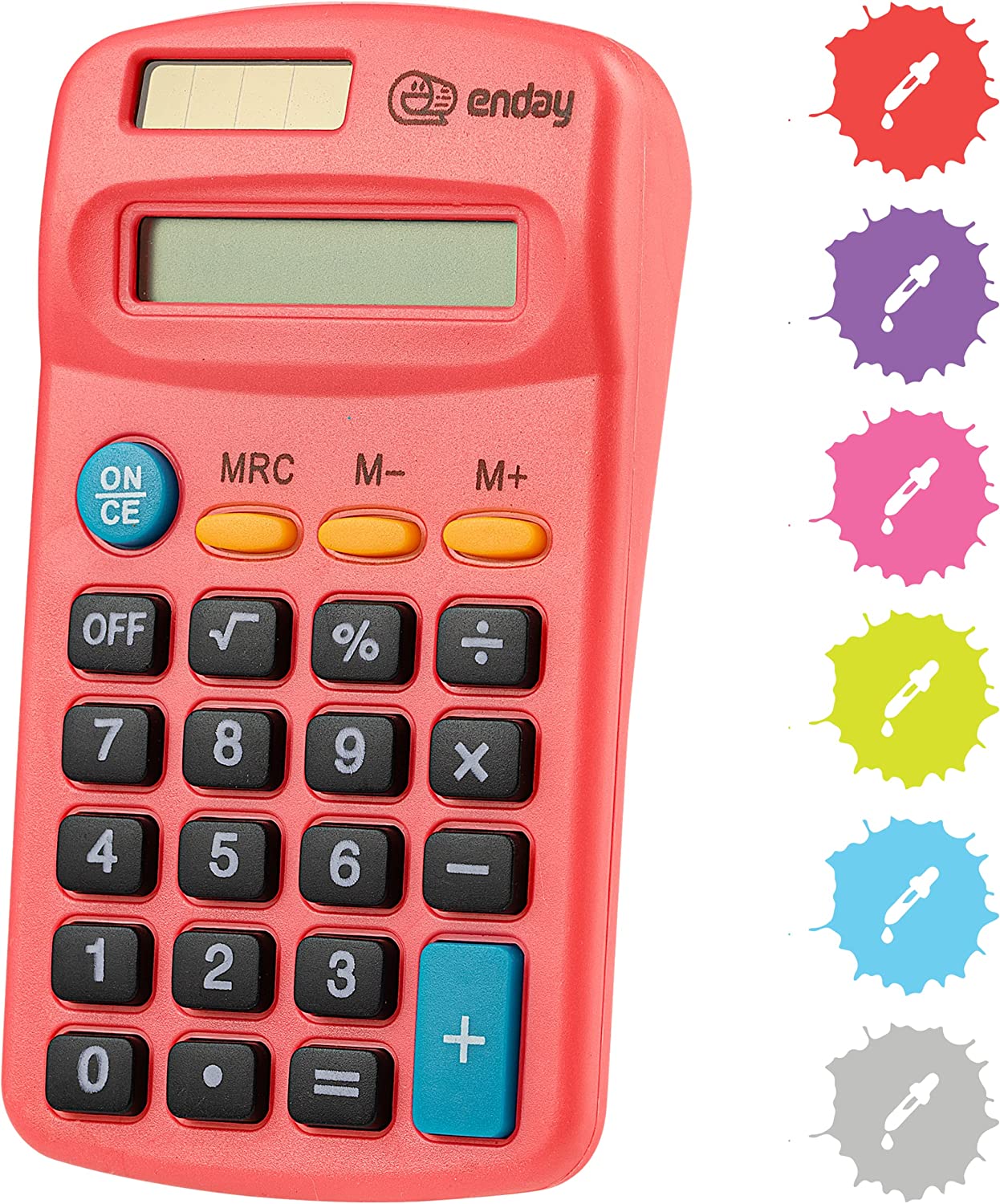 Enday 8-Digit Dual Power Pocket Size Calculator